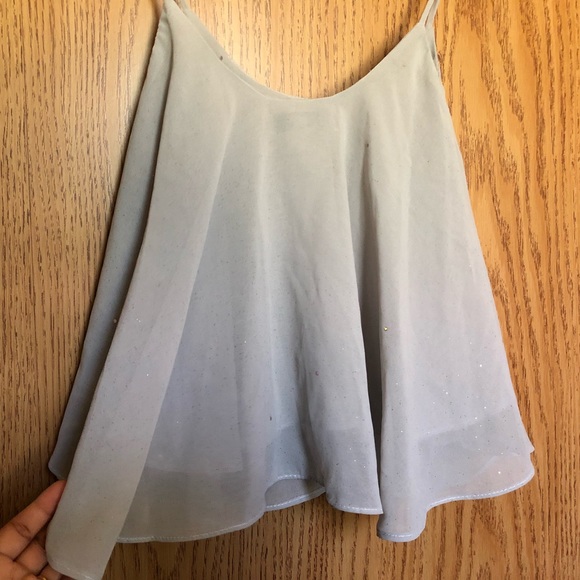 EUC Super Cute Bling Sparkling Glitter Crop Top - Picture 5 of 6